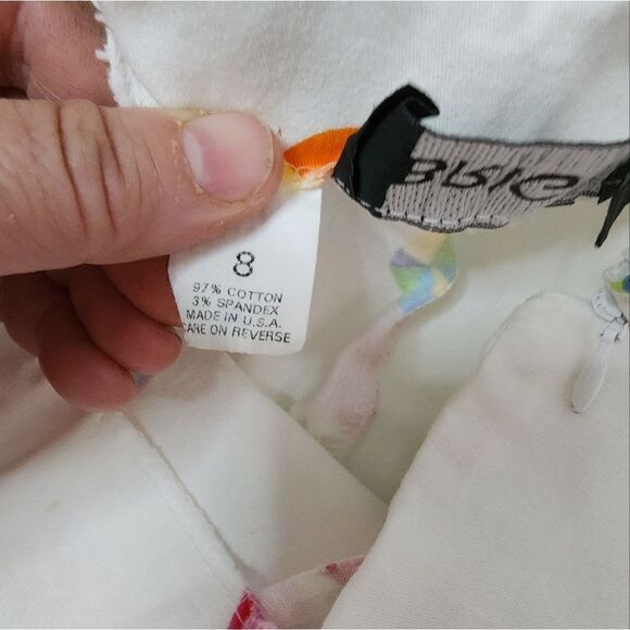 Briggs New York capri pants sunglasses summer beach vacation women's size 8 - Picture 5 of 7